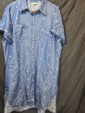 NWOT Speed Limit 3XL Midi Y2K Midi Dress with Pockets! Embroidered Hearts